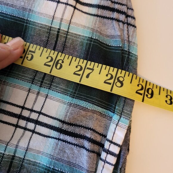 Canyon Guide Outfitter's Flannel Men's sz 2X Teal Grey Plaid Button Down Shirt - Picture 8 of 8